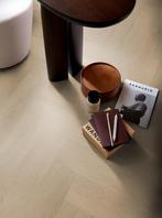 Visgraat XL Plak Pvc Beige 2,5mm Toplaag 0,55 €24,95m2, 75 m² of meer, Nieuw, Visgraat Plak Pvc vloer Dry-Back, Ophalen of Verzenden