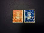 Suriname Juliana 1948 - Set van 2 postzegels, Ophalen of Verzenden