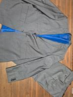 Calabria Grijs Herenpak Maat 52/54 (L), Kleding | Heren, Kostuums en Colberts, Maat 52/54 (L), Ophalen of Verzenden, Zo goed als nieuw