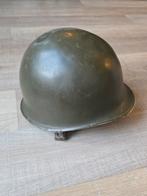 Dit is een originele Nederlandse leger KL helm & binnenhelm, Verzamelen, Ophalen of Verzenden, Landmacht, Nederland, Helm of Baret