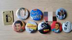 Vintage Buttons Drukwerk Elvis  Kiss Ron Wood Madness Hagen, Verzamelen, Ophalen of Verzenden, Gebruikt