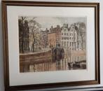 Kleurenets roodenburg amsterdam prachtige grote zeldzame ets, Ophalen of Verzenden