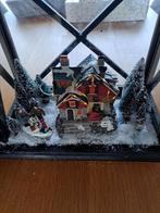 Kerst lantaarn met inhoud en verlichting, Ophalen