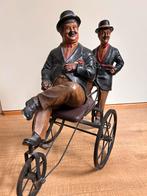 Laurel & Hardy op de Fiets - In Goede Staat, Antiek en Kunst, Ophalen