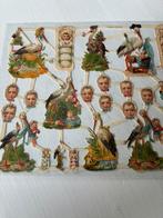 Poesieplaatjes glitter vintage EF Germany Geboorte Baby’s, Ophalen of Verzenden