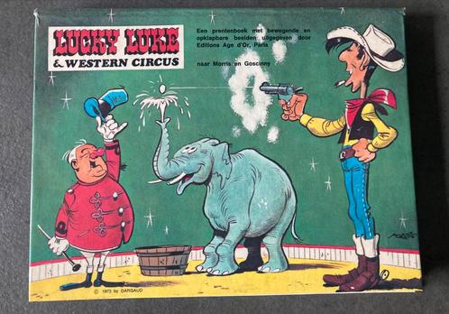 Pop-up Lucky Luke & Westerm circus, Verzamelen, Stripfiguren, Gebruikt, Boek of Spel, Overige figuren, Ophalen of Verzenden