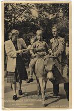 Rhenen, Ouwehands Dierenpark. Ezeltje Rijden, Verzamelen, Ansichtkaarten | Nederland, Verzenden, 1940 tot 1960, Gelopen, Utrecht