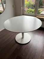 Ronde witte eettafel 120cm diameter, Huis en Inrichting, Ophalen, Rond, Zo goed als nieuw, 75 cm of meer
