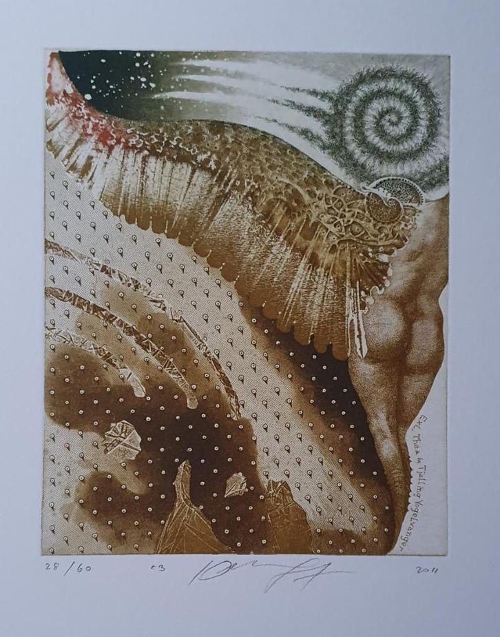 Exlibris / Ex libris J. Jakovenko, Leda (myth.), Antiek en Kunst, Kunst | Etsen en Gravures, Verzenden