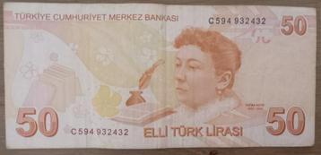 Turkije 50 lira 2009-2017 beschikbaar voor biedingen