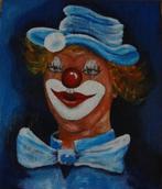 Gesigneerd Acryl Schilderij - Clown, Antiek en Kunst, Kunst | Schilderijen | Klassiek, Ophalen