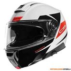 Schuberth C5 Eclipse Systeemhelm, Wit-Rood, Motoren, Kleding | Motorhelmen, Ophalen of Verzenden, Nieuw met kaartje