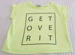 Pull&bear pull maat s neon geel neon groen cropped tshirt, Kleding | Dames, Verzenden, Geel, Zo goed als nieuw, Korte mouw