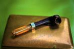 Tabak doos Houder Messing met mini Pijp Handgemaakt Vintage, Ophalen of Verzenden