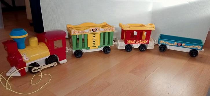 Vintage circus trein Fisher Price, Kinderen en Baby's, Speelgoed | Fisher-Price, Gebruikt, Overige typen, Ophalen of Verzenden