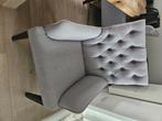 Grijze stoelen, Huis en Inrichting, Stoelen, Ophalen, Twee, Zo goed als nieuw, Stof