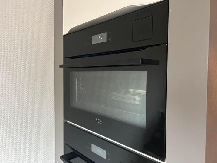 AEG KSK792280B SteamPro Stoomovens (let op! 2 stuks), Witgoed en Apparatuur, Ovens, Zo goed als nieuw, Inbouw, Oven met grill