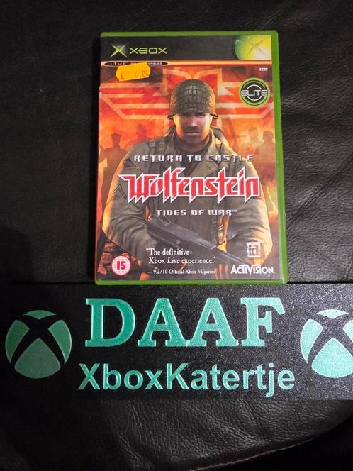 Return to castle wolfenstein tides of war - xbox classic/360, Spelcomputers en Games, Games | Xbox Original, Zo goed als nieuw