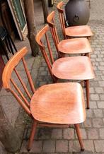 4 vintage stoelen Frantisek Jirac jaren 60. Eetkamerstoelen, Vier, Gebruikt, Ophalen of Verzenden