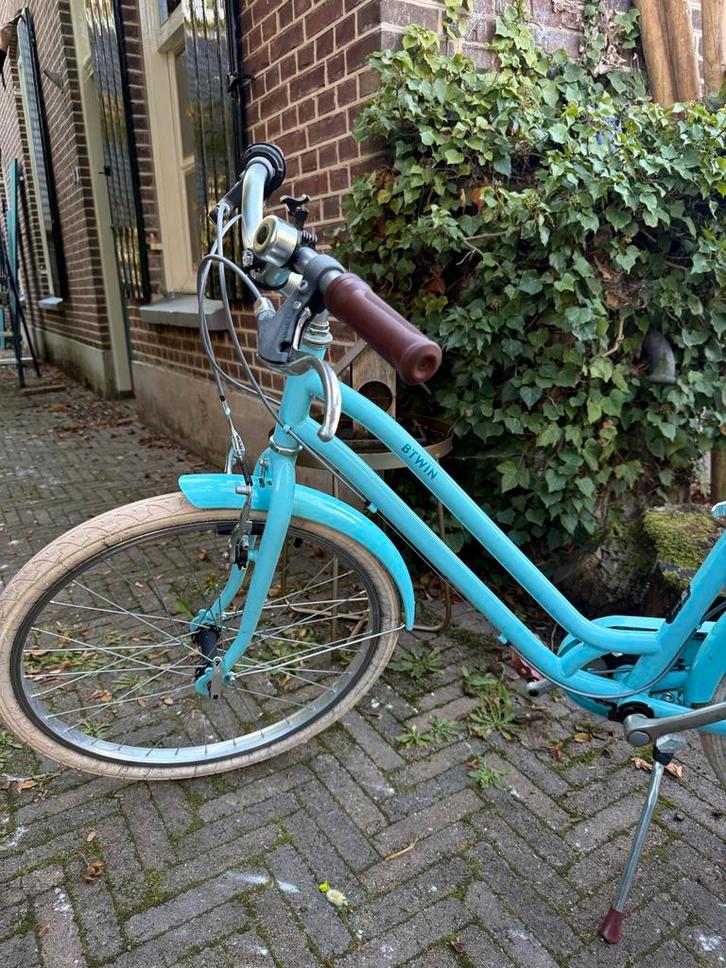Blauwe BTWIN meisjesfiets 24 inch - Topstaat!, Fietsen en Brommers, Fietsen | Meisjes, Zo goed als nieuw, 24 inch, Ophalen of Verzenden