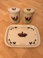Dienblad en blikjes Jet ter Steege Chicken Festival, Ophalen of Verzenden, Zo goed als nieuw, Overige materialen, Overige stijlen