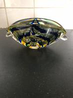 Zware dikke glazen schaal. Is mond geblazen., Antiek en Kunst, Antiek | Glas en Kristal, Ophalen of Verzenden