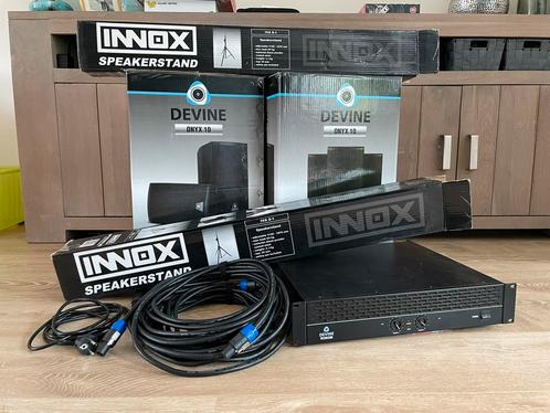 Devine speaker set, Audio, Tv en Foto, Luidsprekers, Zo goed als nieuw, Front, Rear of Stereo speakers, Overige merken, Ophalen