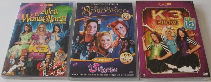 Dvd *** K3 *** 3 stuks, Cd's en Dvd's, Dvd's | Kinderen en Jeugd, Zo goed als nieuw, Tv non-fictie, Overige genres, Alle leeftijden