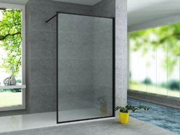 Douchewand helder nano glas mat zwart frame 120x200cm NIEUW beschikbaar voor biedingen