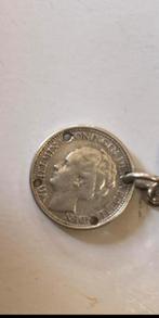 Zilveren dubbeltje voor dubbeltjes armband 1941, Postzegels en Munten, Munten | Nederland, Ophalen of Verzenden, Koningin Wilhelmina