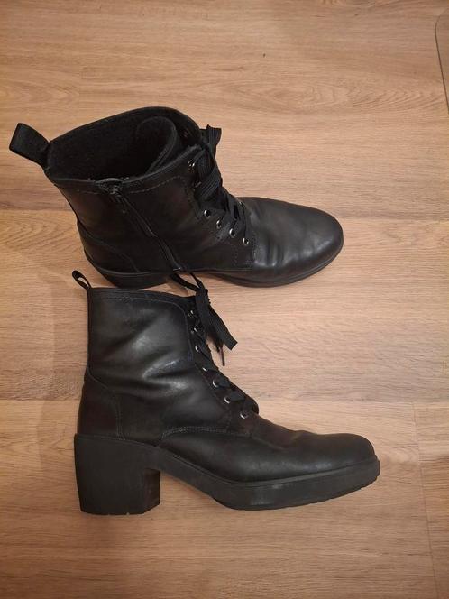 Ecco veterlaars met hak maat 42, Kleding | Dames, Schoenen, Gedragen, Lage of Enkellaarzen, Zwart, Ophalen of Verzenden
