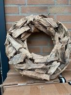 Landelijke houten krans, Ophalen of Verzenden, Zo goed als nieuw