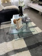 Glazen salontafel, Ophalen, 100 tot 150 cm, 50 tot 100 cm, Glas