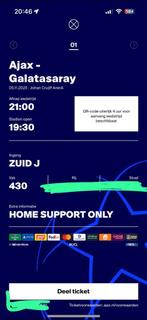 Ajax - Galatasaray, Eén persoon, Januari