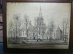Pen tekening van hilversum door .M. Betlem UNIC, Ophalen of Verzenden