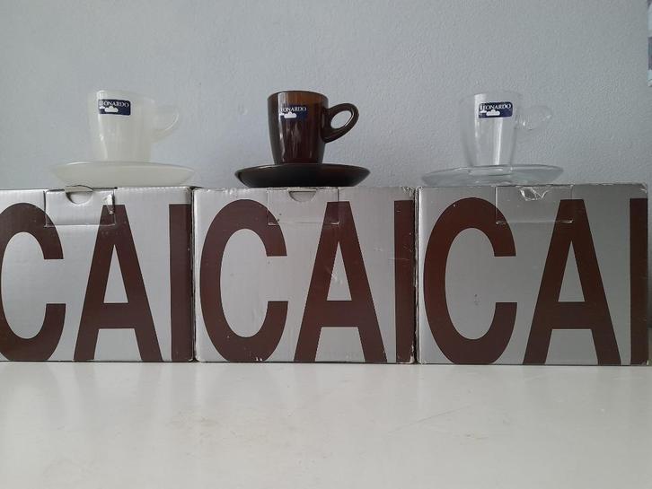 espresso koffiekopjes van Leonardo, Huis en Inrichting, Keuken | Servies, Nieuw, Kop(pen) en/of Schotel(s), Effen, Glas, Ophalen
