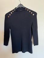 Maje zwarte coltrui met gouden knopen maat 3, Maat 38/40 (M), Zwart, Ophalen of Verzenden, Maje