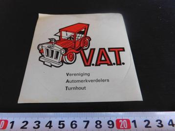 sticker België V.A.T. Vereniging Automerkverdelers Turnhout  beschikbaar voor biedingen