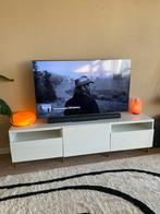 IKEA Besta TV meubel wit, hoogglans 180cm, Huis en Inrichting, Kasten | Televisiemeubels, Ophalen, Kunststof, 150 tot 200 cm, Zo goed als nieuw