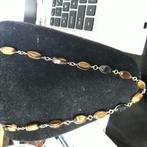 Tijgeroog Ketting, Sieraden, Tassen en Uiterlijk, Kettingen, Bruin, Ophalen of Verzenden, Zo goed als nieuw, Steen of Mineraal