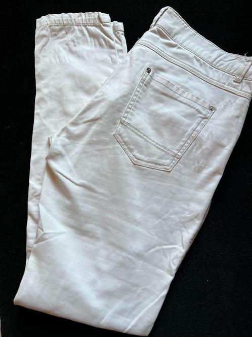 witte stretchbroek s.Oliver, Kleding | Dames, Broeken en Pantalons, Zo goed als nieuw, Maat 38/40 (M), Wit, Lang, Ophalen