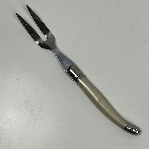 1x Laguiole productions inox tremple - vleesvork, Huis en Inrichting, Keuken | Bestek, Zo goed als nieuw, Los bestek, Overige materialen