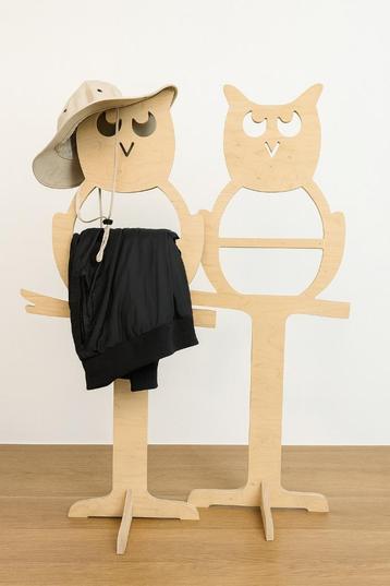 ❤️🔥VERHUIZING! 2 uilen kledinghangers (dressboys) kapstokje beschikbaar voor biedingen