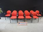 Fraaie kantoorstoelen / vergaderstoel / stoel + rood stof, Ophalen of Verzenden, Metaal, Nb, Nb