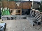 Pallet Loungebank Grijs, Ophalen, Gebruikt, Meer dan 8 zitplaatsen, Loungeset