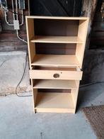 Houten Kast met Lade en Planken, Ophalen, Gebruikt, Eenvoudig, 100 tot 150 cm