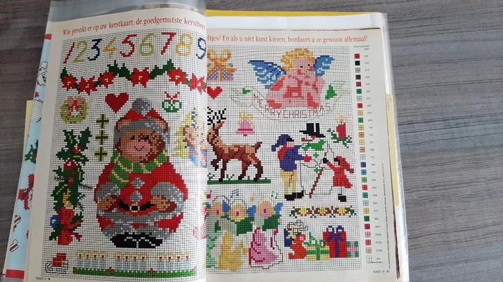 Borduurpatronen kruissteek, Hobby en Vrije tijd, Borduren en Borduurmachines, Zo goed als nieuw, Patroon, Handborduren, Ophalen