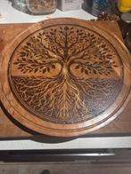 Houten serveerplank met levensboom, Ophalen of Verzenden