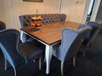 Eetafel +stoelen, Huis en Inrichting, Ophalen, Barok, Drie, Zo goed als nieuw