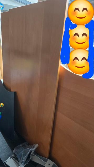 Zgan ikea effectiv serie hoekbureau en kwart cirkel - afbeelding 3